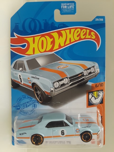 2021 Hot Wheels '67 OLDSMOBILE 442 GULF 6/10 MUSCLE MANIA 231/250